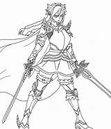 Erza Lineart Mikel sketch template