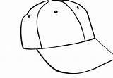 Baseball Coloring Cap Hat Pages Drawing Getcolorings Getdrawings Clipartmag sketch template