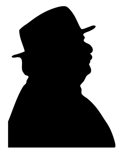 2013 Old Man Head Silhouette Clip Art Library