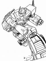 Transformer Optimus sketch template