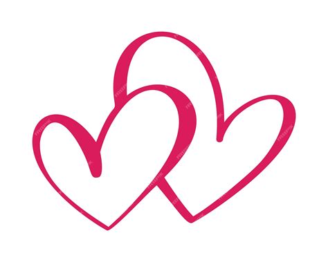icona del segno  amore del cuore due su sfondo bianco simbolo