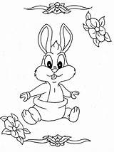 Coloring Bunny Bunnies sketch template