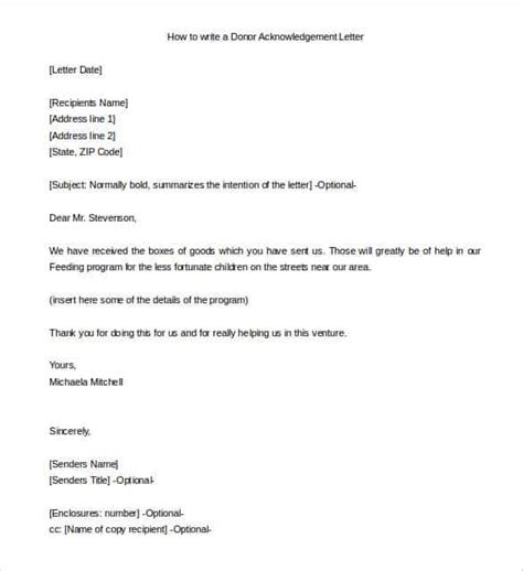 acknowledgement letter templates  samples examples format