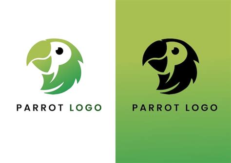 premium vector parrot logo design concept