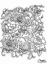 Coloring Drawing Pages Flower Adult Adults Flowers Printable Print Vegetation Drawings Color Colouring Fleurs Book Mandala Getdrawings Info Popular Et sketch template