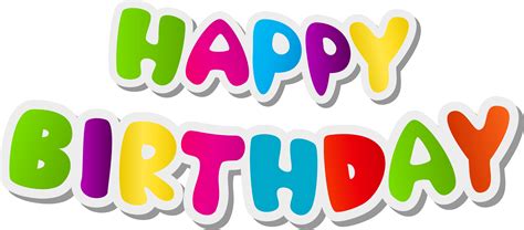 happy birthday png happy birthday text transparent  png