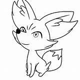 Fennekin Pokemon Pages Template Coloring sketch template