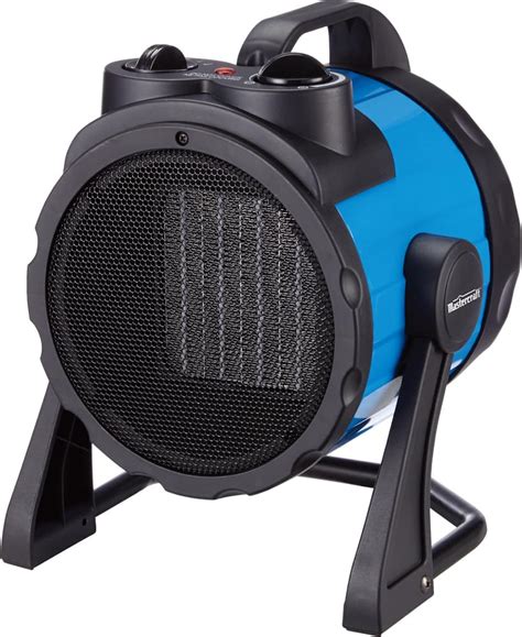 mastercraft barrel ceramic space heater wthermostat  blue canadian tire