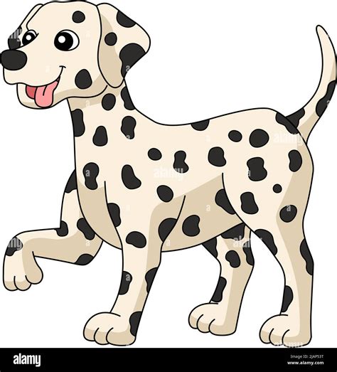 dalmatian dog cartoon clipart illustration stock vector image art alamy