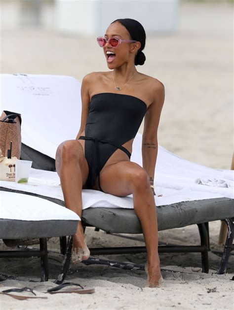 karrueche tran in swimsuit on the beach in miami 10 18