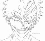 Coloring Bleach Ichigo Pages Anime Lineart Manga Deviantart Color Printable Print Colouring Getcolorings Dragon Ball sketch template