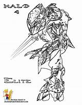 Halo Coloring Pages Elite Color Reach Alien Drawings Kids Sword Popular Gif Coloringhome sketch template