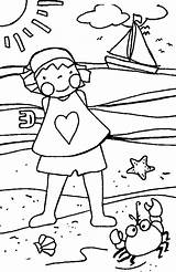 Pages Coloring Summer Holiday Colouring sketch template