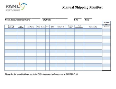 shipping manifest template automate  airslate