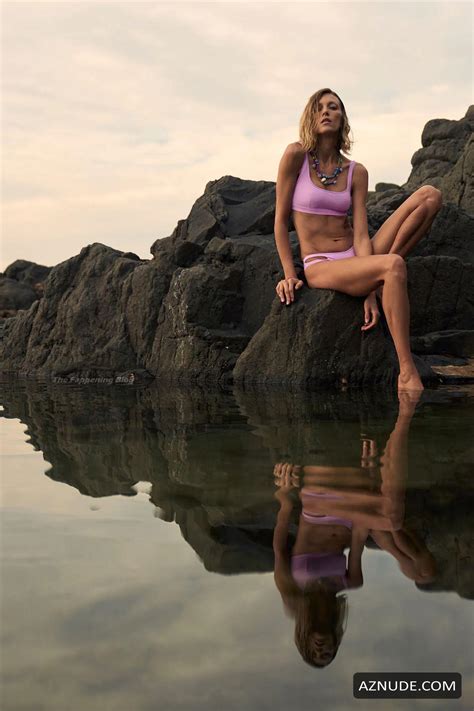 anja rubik sexy poses for zaras swimsuit 2021 photoshoot