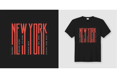 new york streets t shirt design vector graphics ~ creative market