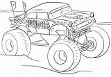 Monster Truck Pages Wheels Hot Avenger Coloring Cars sketch template