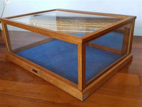 Antique Sun Manufacturing Company Oak And Glass Counter Top Display Case