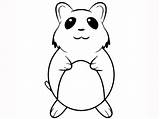 Hamster Coloring Pages Cartoon Printable sketch template