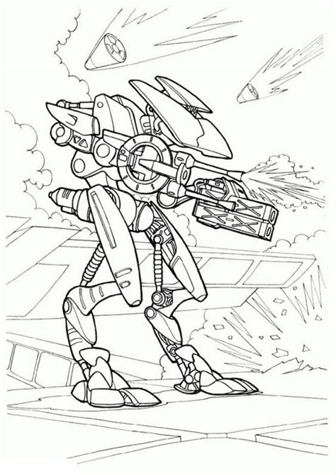 easy  print robot coloring pages tulamama