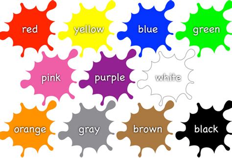 names  colors worksheets  preschool kindergarten  learning