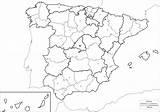 Comunidades Mapa Mudo Provincias España Mapas Mudos Wordpress Reproduced sketch template