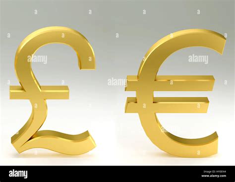 uk pound  euro symbols stock photo alamy
