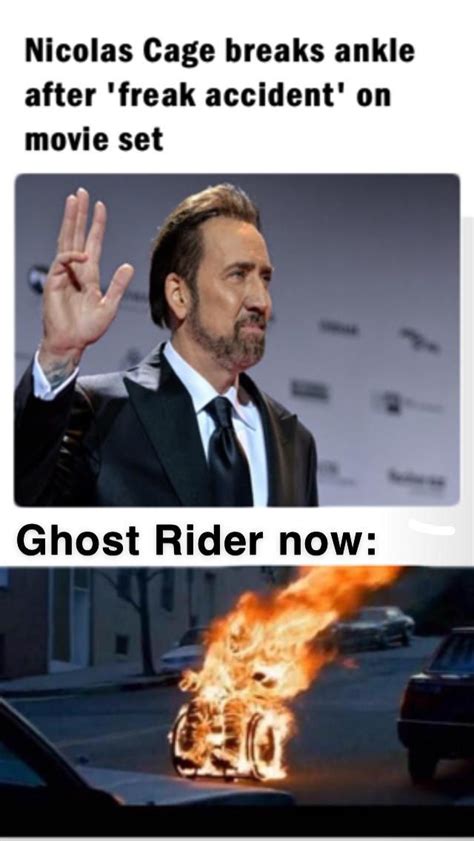 Nicolas Cage Ghost Rider Marvel Funniest Hilarious Memes