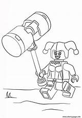 Lego Coloring Quinn Harley Pages Printable Print Color sketch template