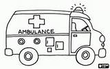 Coloring Ambulance Pages Bus Kids Printable Transportation Transport Color Land Sheets Preschool sketch template