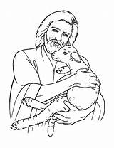 Jesus Sheep Coloring Clipart Shepherd Lord Pages Good Clipground Inspirations sketch template