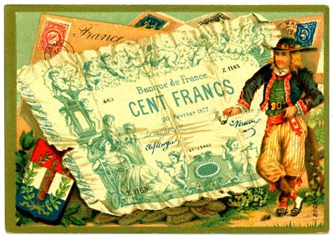 french tradecard banknotes france
