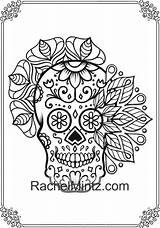 Skulls Mandalas Rachelmintz sketch template