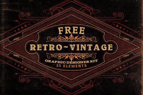 retrovintage graphic designer kit  dealjumbocom