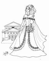Coloring Princess Palace Pages Princesas Her sketch template