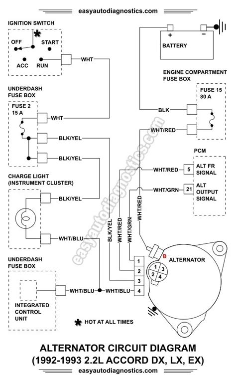 honda alternator wiring diagram wiring draw