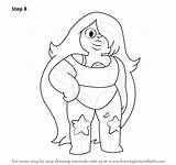 Steven Universe Amethyst Draw Drawing Step Characters Drawings Anime Lineart Coloring Pages Su Printable Finishing Necessary Adding Touch Complete Tutorial sketch template