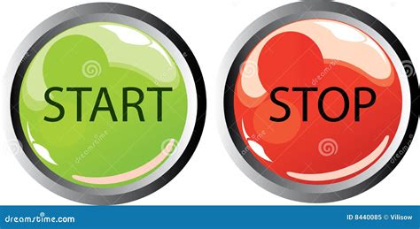 start stop buttons royalty  stock photo image
