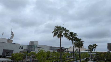 今にも雨が降りそうな空模様と湿気った冷た 千葉県千葉市美浜区 くっきも ウェザーニュース