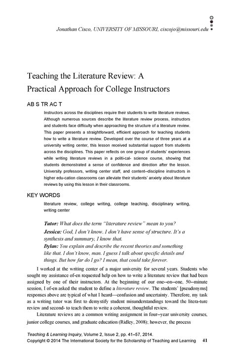 smart literature review templates  templatelab