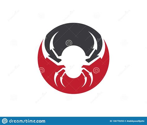 spider symbol illustration stock vector illustration  white