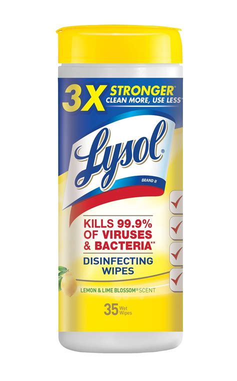 lysol disinfecting wipes lemon lime blossom ct tested proven
