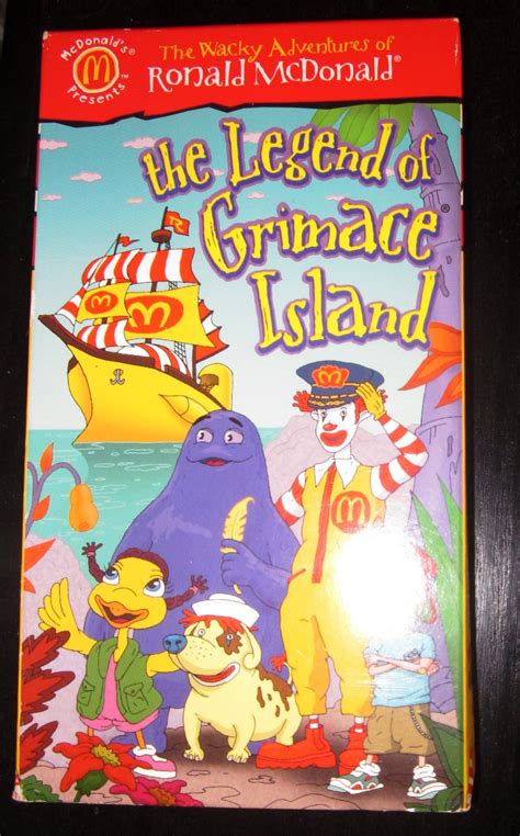 wacky adventures of ronald mcdonald legend of grimace island vhs