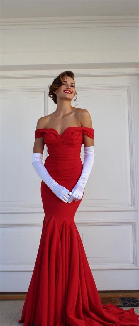 pin  hopii tee  opera gloves glamour   opera pretty woman red dress red evening