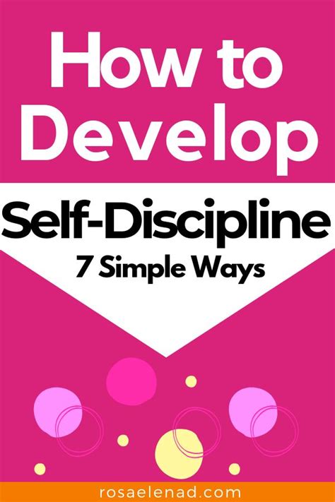 How To Develop Self Discipline 7 Simple Ways Self Discipline
