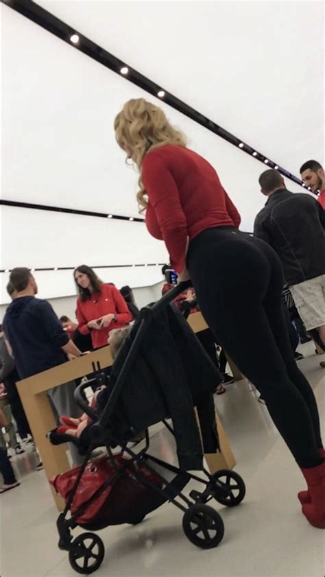 hot mom with a huge ass in yoga pants and high heels candid creepshots mamalivingwell