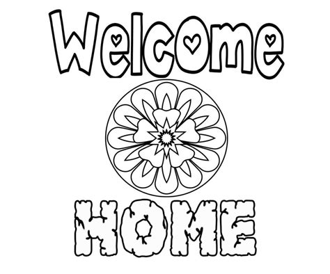 printable  home coloring pages  home cards mom