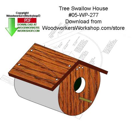 tree swallow house woodcraft downloadable woodworkersworkshop