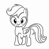 Friendship Scootaloo sketch template