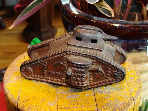 rare antique cast iron bank  ebay  auction